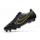 Nike Tiempo Legend 9 Elite FG Noir Gris Foncé Métallique Anthracite