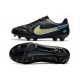 Chaussures Nike Tiempo Legend 9 Elite FG Noir Or Bleu