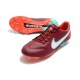 Nike Tiempo Legend 9 Elite FG Rouge Equipe Blanc Hibiscus Mystique