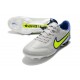 Chaussures Nike Tiempo Legend 9 Elite FG Gris Brouillard Volt Sapphire