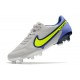 Chaussures Nike Tiempo Legend 9 Elite FG Gris Brouillard Volt Sapphire