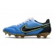 Chaussures Nike Tiempo Legend 9 Elite FG Bleu Noir