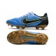 Chaussures Nike Tiempo Legend 9 Elite FG Bleu Noir