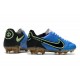 Chaussures Nike Tiempo Legend 9 Elite FG Bleu Noir