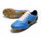 Chaussures Nike Tiempo Legend 9 Elite FG Bleu Noir