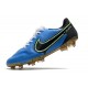 Chaussures Nike Tiempo Legend 9 Elite FG Bleu Noir