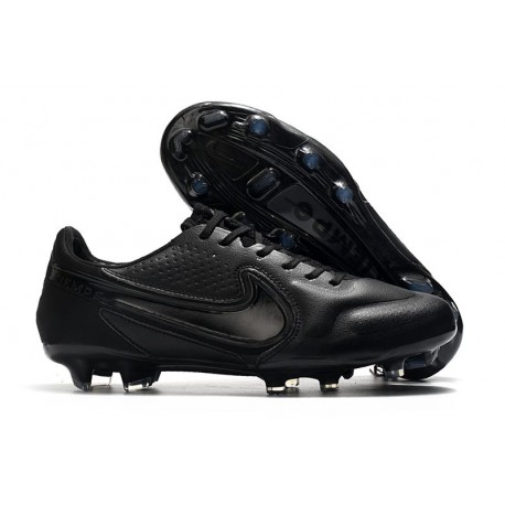 Chaussures Nike Tiempo Legend 9 Elite FG Noir