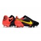 Chaussures Nike Tiempo Legend 9 Elite FG Noir Jaune Rouge