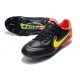 Chaussures Nike Tiempo Legend 9 Elite FG Noir Jaune Rouge