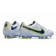 Chaussures Nike Tiempo Legend 9 Elite FG Blanc Bleu