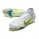 Chaussure Nike Mercurial Superfly 8 Elite FG Blanc Jaune Bleu