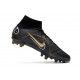 Nike Mercurial Superfly VIII Elite AG Noir Or Métallique Argent