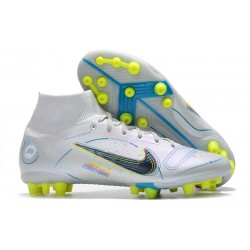 Nike Mercurial Superfly VIII Elite AG Ballon Gris Bleu Foncé