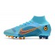 Nike Mercurial Superfly VIII Elite AG Bleu Chlorine Orange Laser Marina