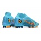 Nike Mercurial Superfly VIII Elite AG Bleu Chlorine Orange Laser Marina