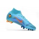 Nike Mercurial Superfly VIII Elite AG Bleu Chlorine Orange Laser Marina