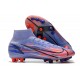 Nike Mercurial Superfly VIII Elite AG Mbappé Chardon Clair Argent Métallique