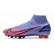 Nike Mercurial Superfly VIII Elite AG Mbappé Chardon Clair Argent Métallique