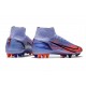 Nike Mercurial Superfly VIII Elite AG Mbappé Chardon Clair Argent Métallique