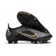 Nike Mercurial Vapor XIV Elite AG Noir Or Métallique Argent Métallique