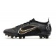 Nike Mercurial Vapor XIV Elite AG Noir Or Métallique Argent Métallique