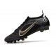 Nike Mercurial Vapor XIV Elite AG Noir Or Métallique Argent Métallique