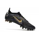 Nike Mercurial Vapor XIV Elite AG Noir Or Métallique Argent Métallique