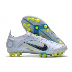 Nike Mercurial Vapor XIV Elite AG Chaussure Ballon Gris Bleu Foncé