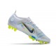 Nike Mercurial Vapor XIV Elite AG Chaussure Ballon Gris Bleu Foncé