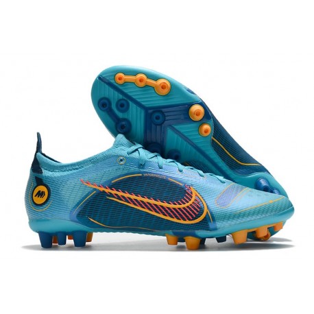 Nike Mercurial Vapor XIV Elite AG Bleu Chlorine Orange Laser Marina