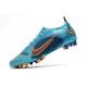 Nike Mercurial Vapor XIV Elite AG Bleu Chlorine Orange Laser Marina