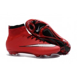 Nouvelles 2016 Nike Mercurial Superfly FG ACC Crampons Football Rouge Noir Blanc