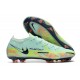 Crampon Nike Phantom GT2 Elite FG Menthe Mousse Noirened Bleu Fantôme