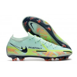 Crampon Nike Phantom GT2 Elite FG Menthe Mousse Noirened Bleu Fantôme