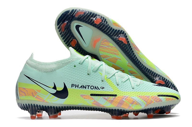Crampon Nike Phantom GT2 Elite FG Menthe Mousse Noirened Bleu Fantome