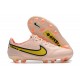 Chaussures Nike Tiempo Legend 9 Elite FG Rose Jaune