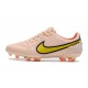 Chaussures Nike Tiempo Legend 9 Elite FG Rose Jaune