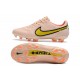 Chaussures Nike Tiempo Legend 9 Elite FG Rose Jaune