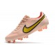 Chaussures Nike Tiempo Legend 9 Elite FG Rose Jaune