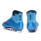 Cristiano Ronaldo CR Chaussure 2016 Nike Mercurial Superfly FG Bleu Rouge