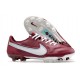 Nike Tiempo Legend 9 Elite FG Rouge Equipe Blanc Hibiscus Mystique