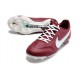 Nike Tiempo Legend 9 Elite FG Rouge Equipe Blanc Hibiscus Mystique