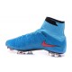 Cristiano Ronaldo CR Chaussure 2016 Nike Mercurial Superfly FG Bleu Rouge