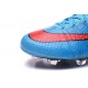 Cristiano Ronaldo CR Chaussure 2016 Nike Mercurial Superfly FG Bleu Rouge