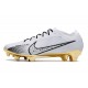 Nike Air Zoom Mercurial Vapor 15 Elite FG Homme Blanc Or