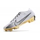 Nike Air Zoom Mercurial Vapor 15 Elite FG Homme Blanc Or