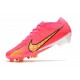 Nike Air Zoom Mercurial Vapor 15 Elite FG Homme Rose Jaune