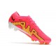 Nike Air Zoom Mercurial Vapor 15 Elite FG Homme Rose Jaune