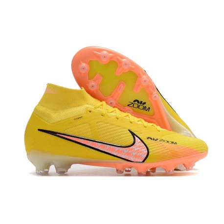 Nike Mercurial Superfly VIII Elite AG  Lucent - Jaune Crépuscule Barely Grape