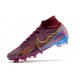 Nike Zoom Mercurial Superfly 9 Elite AG KM Foncé Betterave Mtlc Vivid Or